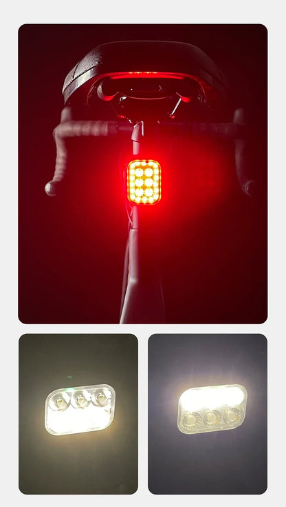 Bicycle Lights High Bright Cycling Lamp Front and Rear USB Rechargeable MTB Bike Headlight Taillight Waterproof Lantern Lighting