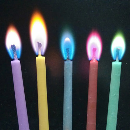 Multicolour Flame Candles Colorful 6/12pcs/pack Wedding Party Birthday Cake Candles Decoration Party Supplies for Children Kids