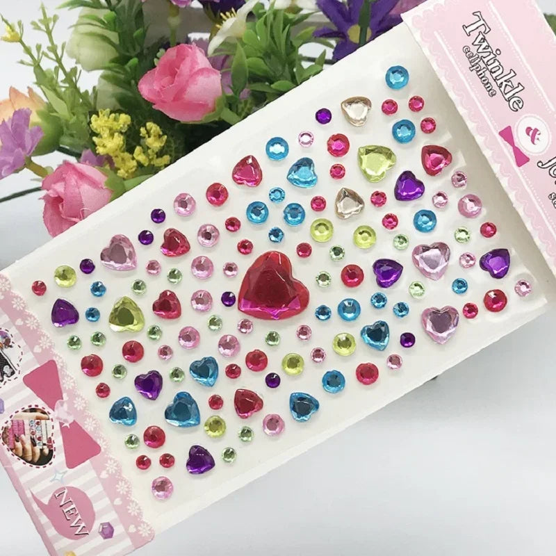 Glitter Face Stickers for Children Rhinestones for Eyes Face Diamonds Bright Stickers Festival Makeup Jewels Stickers ZS006