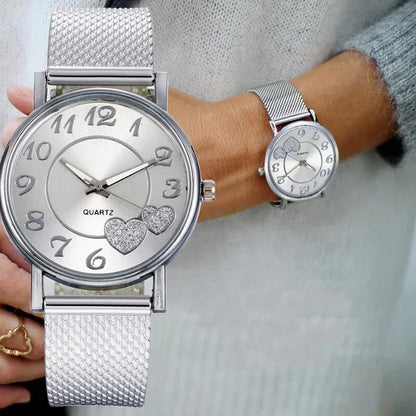 Women Fashion Simple Women Watch Strap Pin Buckle Ladies  Quartz Wrist Watches