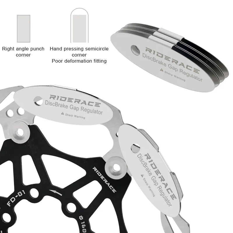 Bicycle Disc Brake Pads Adjusting Tool Stainless Steel Mounting Bike Hydraulic Disc Brake MTB Hydraulic/Line Disc Brake Caliper