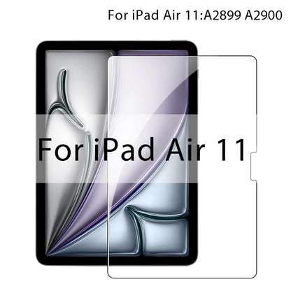 Screen Protector For iPad Pro 13 11 M4 M2 2024 12.9 10th Tempered Glass For iPad Air 5 4 3 9th 8th 7th Generation Mini 7 6 Film