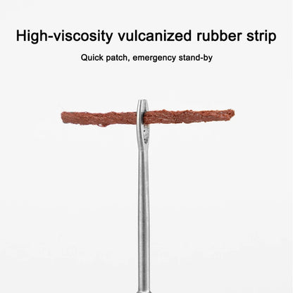 Bicycle Tubeless Tire Repair Kit MTB Bike Tyre Plug Puncture Flat Fix Patch Repairing Rubber Bacon Strips and Insertion Tool Set