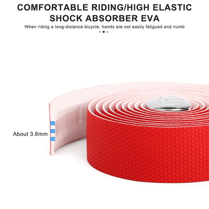 Bicycle Handlebar Tape With Bar End Plugs Non-Slip Shock Absorbing Ultralight Wear-Resistant Bike Handlebar Tape Cycling Strap