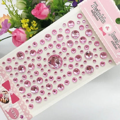 Glitter Face Stickers for Children Rhinestones for Eyes Face Diamonds Bright Stickers Festival Makeup Jewels Stickers ZS006