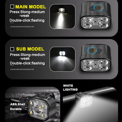 Bicycle Lights High Bright Cycling Lamp Front and Rear USB Rechargeable MTB Bike Headlight Taillight Waterproof Lantern Lighting