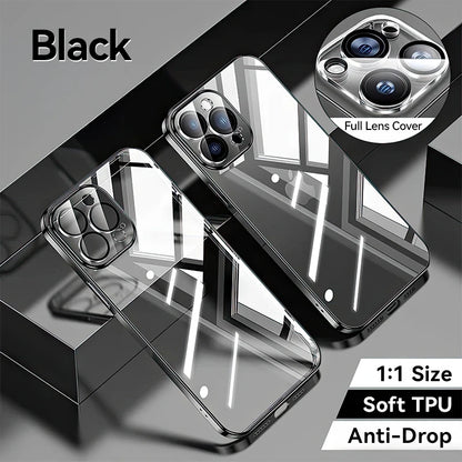 Joyroom Case For iPhone 16 Pro Max Anti-drop Transparent Cover For iPhone 16 15 14  Pro Max Shockproof Case With Len Protection