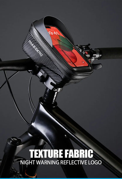 TAKEZERO A2X Mountain Bike EVA Hard Shell Bicycle Bag - Quick-Release Front Bar Bag for Handlebar Mount, Cycling Equipment