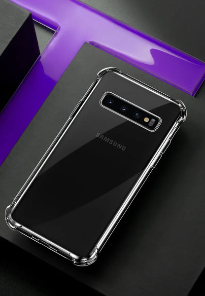 Luxury Silicone Case For Samsung Galaxy S25 S24 S20 FE S10 S9 S8 Plus S10E Note 8 9 10 Lite Transparent Soft Shockproof Case