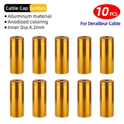 5mm Alloy Bicycle Brake Cable End Cap Housing Ferrules 4mm MTB Road Bike Derailleur Shifter Line End Crimps