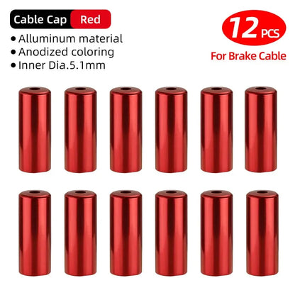 5mm Alloy Bicycle Brake Cable End Cap Housing Ferrules 4mm MTB Road Bike Derailleur Shifter Line End Crimps