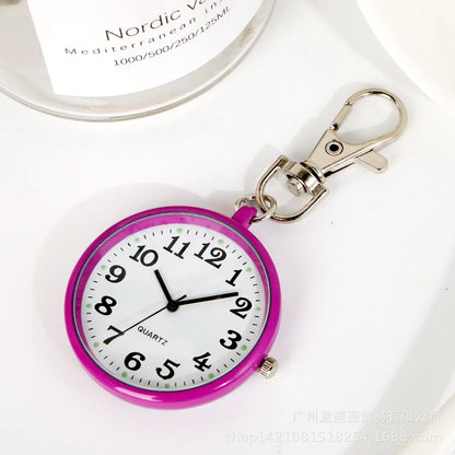 New Pocket Watch Keychain Remote Control With Battery Student Doctor Medical Vintage Watch