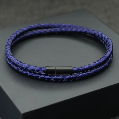 2025 New Simple Style Keel Rope Bracelet For Men Bilayer Wrap Braslet Bangle Homme Nautical Braclet Gifts For Him Pulseria Joias