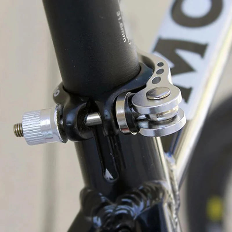1/2/6pcs M6 x65mm Bicycle Quick Release Aluminum Seatpost Clamp Bike Seat Post Tube Clamp  Lock Nut Saddle for Road MTB Bike