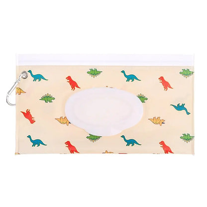 EVA Baby Wet Wipe Pouch Portable Buckle Wipes Holder Case Flip Cover Snap-Strap Reusable Refillable Wet Wipe Bag Outdoor