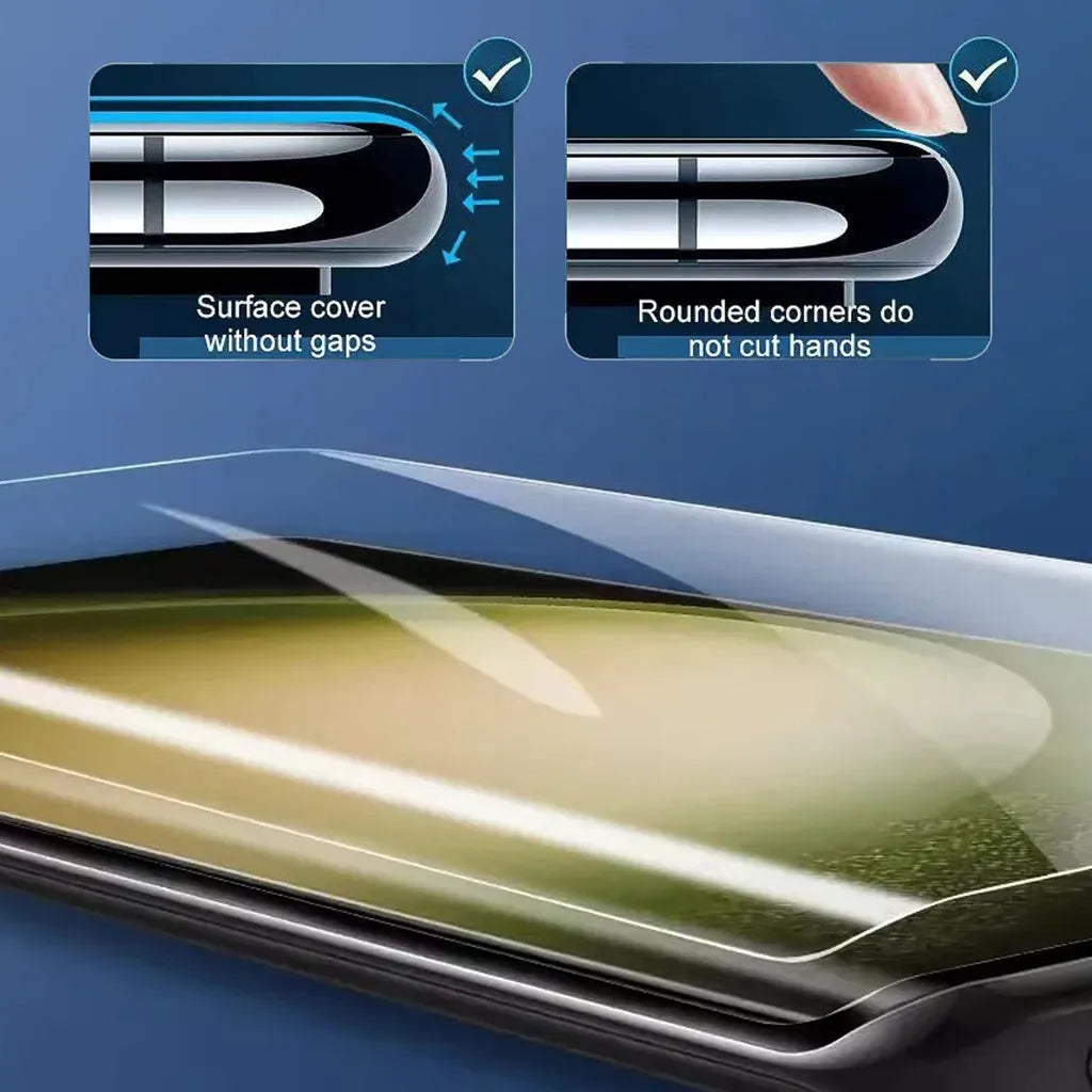3Pc Ceramic Hydrogel Film For Samsung Galaxy S24 S23 Ultra S22 S21 S20 S10 S9 S8+Note 8 9 10+ 20 Screen Protector+Install Kit