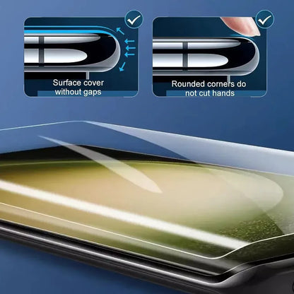 3Pc Ceramic Hydrogel Film For Samsung Galaxy S24 S23 Ultra S22 S21 S20 S10 S9 S8+Note 8 9 10+ 20 Screen Protector+Install Kit