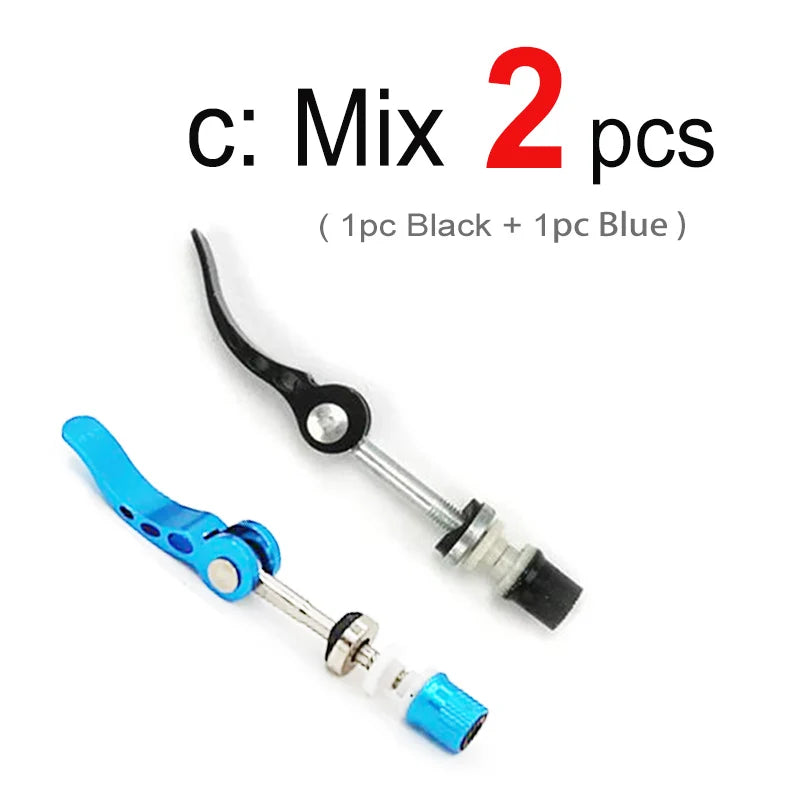 1/2/6pcs M6 x65mm Bicycle Quick Release Aluminum Seatpost Clamp Bike Seat Post Tube Clamp  Lock Nut Saddle for Road MTB Bike