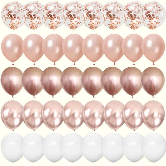 40pcs Colored Agate Balloon Sparkle Paper Scrap Balloon Set Birthday Party Decoration Supplies