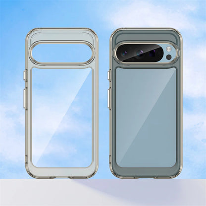 Fashion Transparent Acrylic Case For Google Pixel 9 8 7 Pro 8 7 A Colorful Hard Clear Shockproof Thin Cover For Pixel 9 Pro XL