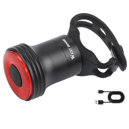 WEST BIKING Bike Rear Light Smart Brake Sensing Light Bicycle Tail Light Type-C Charging Taillight Road Cycling Accessories