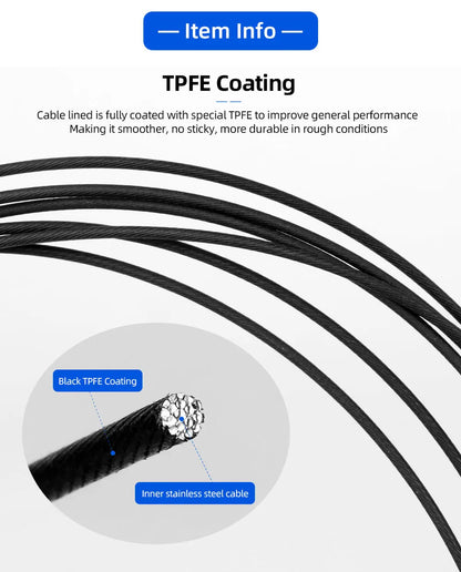 Bicycle PTFE Coated Stainless Steel Core Wire MTB Road Bicycle Zinc Coated Carbon Steel Wire W/ Cap Universal Shift Line DIY Kit