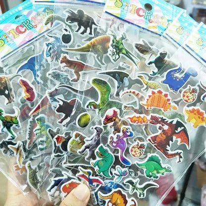 40 Mixed Packs Kids Stickers Puffy Bulk Stickers for Girl Boy Birthday Gift Scrapbooking Animals Cartoon