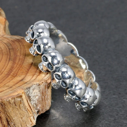 Punk Skull Ring for Men/Women Anti Metal Color Hip Hop Girls Boys Cool Finger Accessories Personality Gift Hot Jewelry