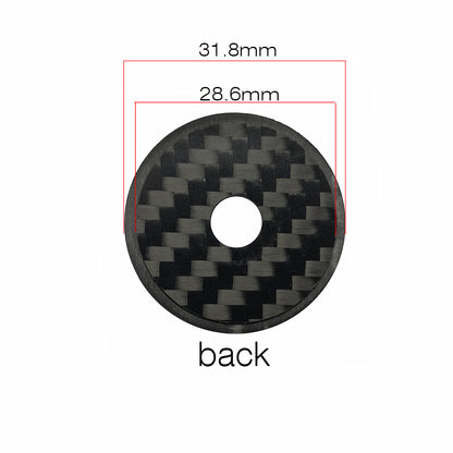 BALUGOE Bicycle Headset carbon top Cap Carbon Fiber Bike Stem 28.6mm 1 1/8" Steerer Fork Tube Headset Cap Cover