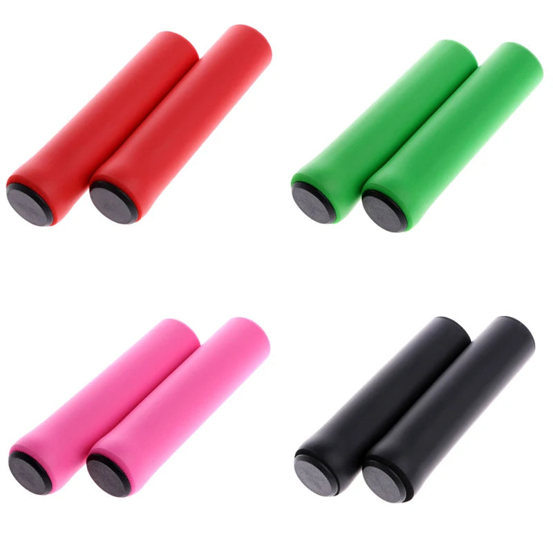 1 Pair Silicone Cycling Bicycle Grips Outdoor MTB Mountain Bike Handlebar
