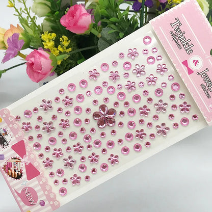 Glitter Face Stickers for Children Rhinestones for Eyes Face Diamonds Bright Stickers Festival Makeup Jewels Stickers ZS006