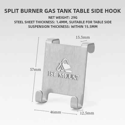 Outdoor Gas Tank Hooks Camping Table Hooks Gas Fuel Tank Hooks Thickened Stainless Steel Hanging Gas Tanks