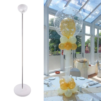 1/2set Adjustable Balloon Column Stand Metal Balloon Stand Holder with Plastic Base for Wedding Decor Birthday Baby Shower Party