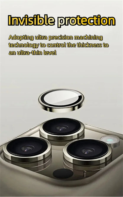 3Pcs Lens Glass Film For Iphone 15 Pro Max Lens Film IPhone 16 Camera Tempered Film Iphone 14 Plus Corning Glass 13 12 11