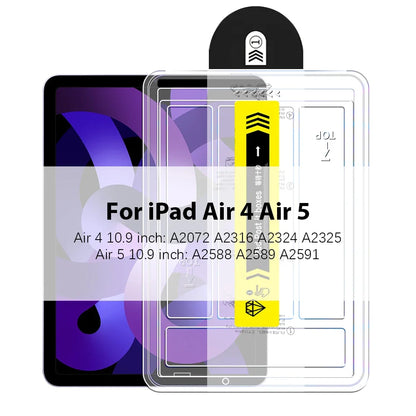 Tempered Glass For Ipad Air 5 4 3 2 1 Pro 13 11 M4 M2 2024 12.9 Screen Protector For Ipad 10 9 10th 9th Gen 10.9 Mini 6 8th 10.2