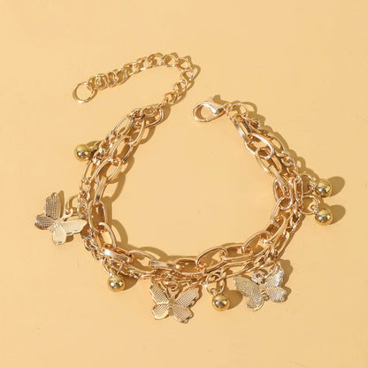 1PC Women's Fashion Trend Multi layered Steel Ball Bean Love Bracelet Travel, Date, Banquet, Party, Festival Dressing Gifts-2061