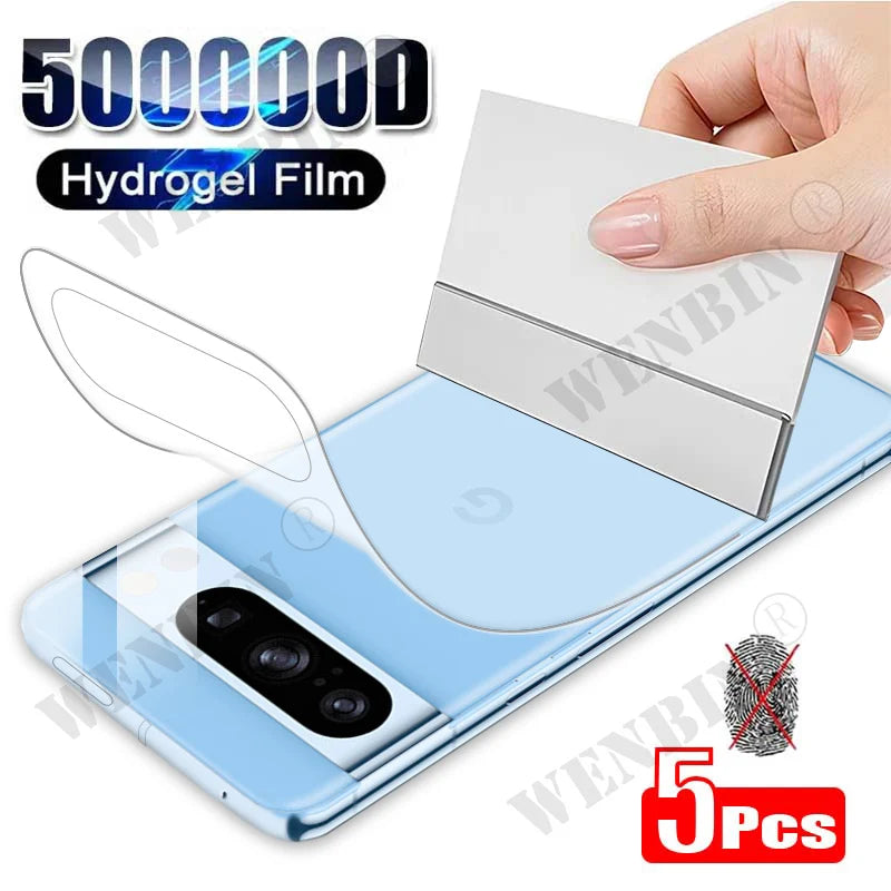 5Pcs Hydrogel Film For Google Pixel 9 8 7 Pro XL Screen Protector For Google Pixel 9A 8A 7A 6A 5 5A 5G Back Film