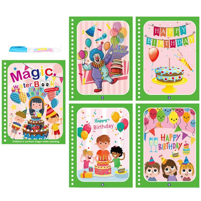 Montessori Toys Reusable Coloring Book Magic Water Drawing Book Painting Drawing Toys Sensory Early Education Toys for Children
