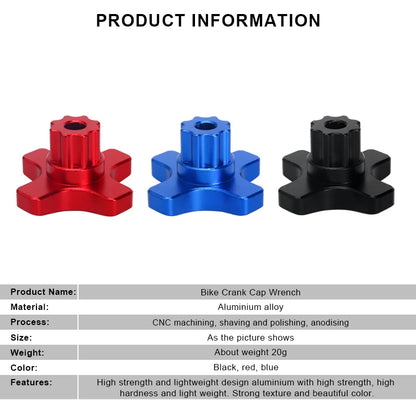 Bike Crank Remove Install Tool Aluminum Alloy Bicycle Crank Arm Cover Screw Wrench MTB Road Cycling Crankset Installation Tools