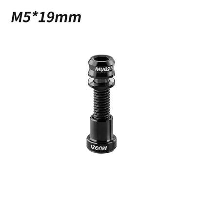 MUQZI Titanium Bolt M5x17mm M5x19mm Bicycle Nut Titanium Alloy Stem Bolts MTB Road  Folding Bike Screw Accessories
