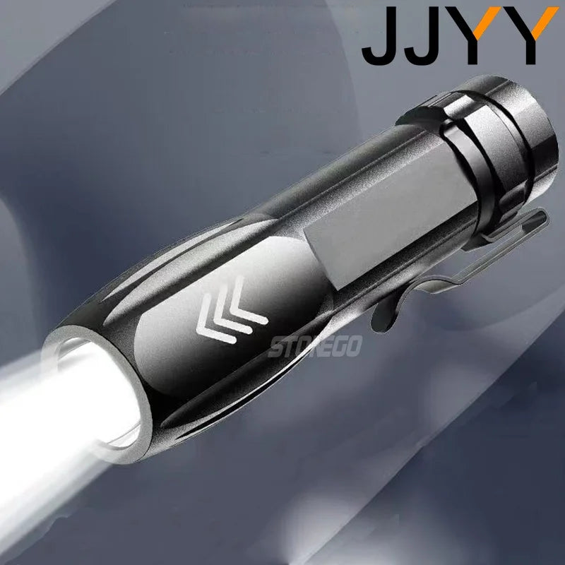 Mini Keychain Lamp Keychain Pocket Torch USB Rechargeable LED Light Flashlight Lamp Waterproof Keychain Light 1PC