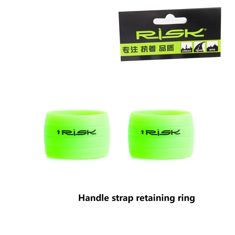 2pcs Silicone Anti-skip Bicycle Handlebar Tape plug Fixed Ring Road Bike Shift Handle Protection Cover Non-Slip Cycling Accessor
