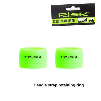 2pcs Silicone Anti-skip Bicycle Handlebar Tape plug Fixed Ring Road Bike Shift Handle Protection Cover Non-Slip Cycling Accessor