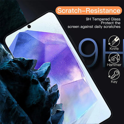 for Samsung A55 A56 Tempered Glass Screen Protector for Samsung Galaxy A55 A54 A14 A35 A34 A51 A52 A52S A36 A15 A16 A25 S24 S25