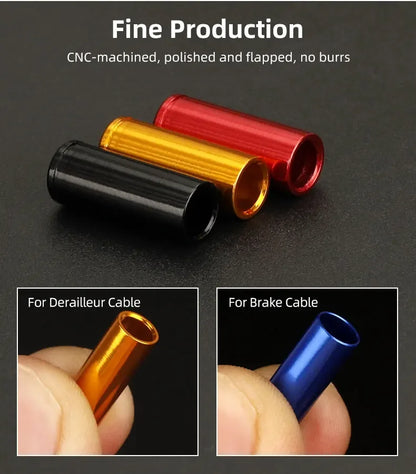 5mm Alloy Bicycle Brake Cable End Cap Housing Ferrules 4mm MTB Road Bike Derailleur Shifter Line End Crimps