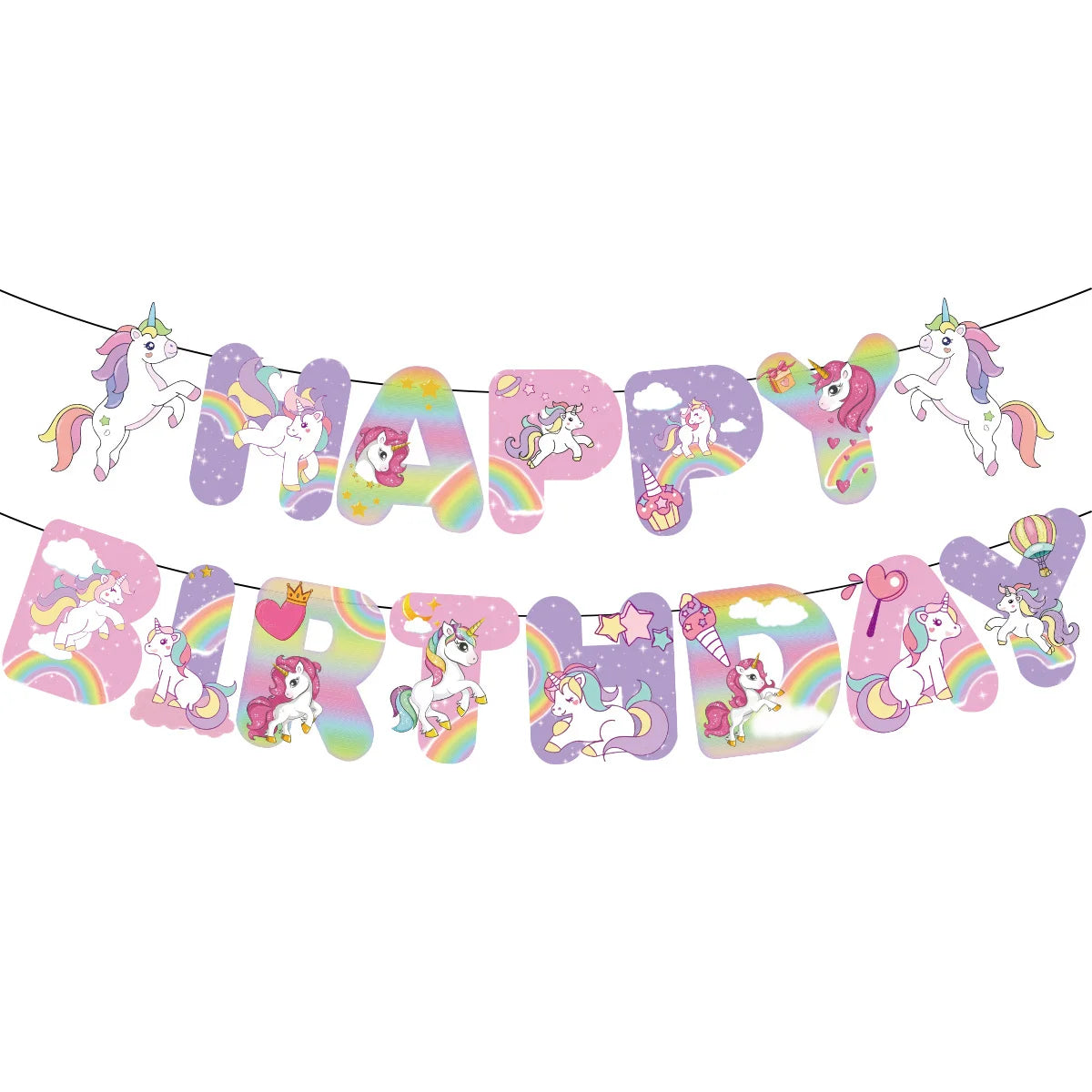 PTRATHY Unicorn Balloons Party Supplies Latex Balloon Kids Cartoon Animal Horse Float Globe Baby Shower Birthday Party Decors