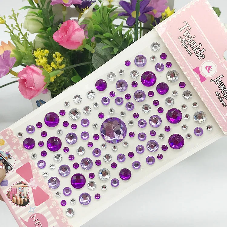 Glitter Face Stickers for Children Rhinestones for Eyes Face Diamonds Bright Stickers Festival Makeup Jewels Stickers ZS006