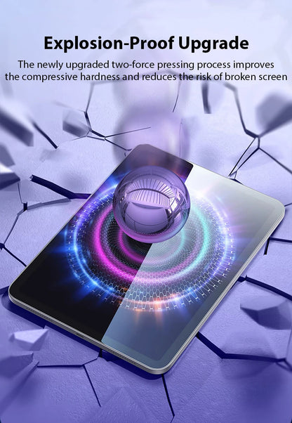 Tempered Glass For Ipad Air 5 4 3 2 1 Pro 13 11 M4 M2 2024 12.9 Screen Protector For Ipad 10 9 10th 9th Gen 10.9 Mini 6 8th 10.2