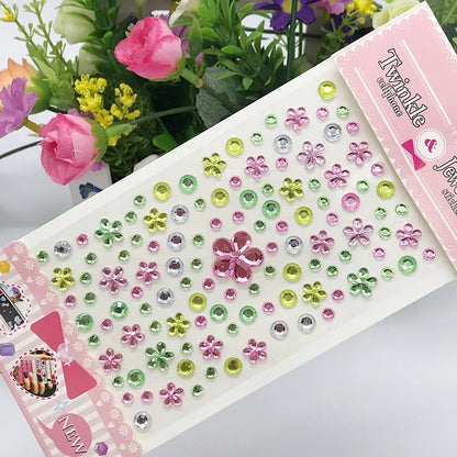 Glitter Face Stickers for Children Rhinestones for Eyes Face Diamonds Bright Stickers Festival Makeup Jewels Stickers ZS006
