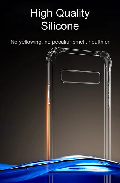 Luxury Silicone Case For Samsung Galaxy S25 S24 S20 FE S10 S9 S8 Plus S10E Note 8 9 10 Lite Transparent Soft Shockproof Case